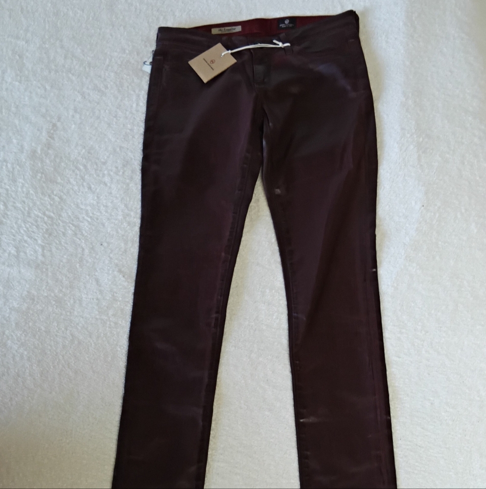 AG Adriano Goldschmied Faux Leather Pants Women's Size 25 R